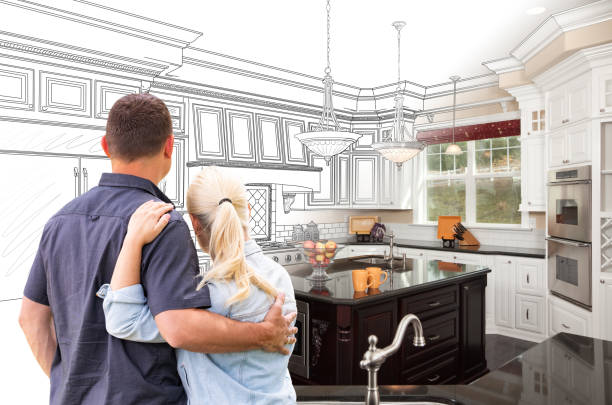 Professional Cabinet Installation technician working in Hampton, MD